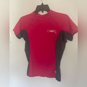 O’Neill Girl’s Swim Shirt Rash Guard UPF 50+ Pink Surfer girl Size L